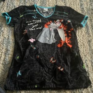 Disney Tigger and Eeyore Scrub Top